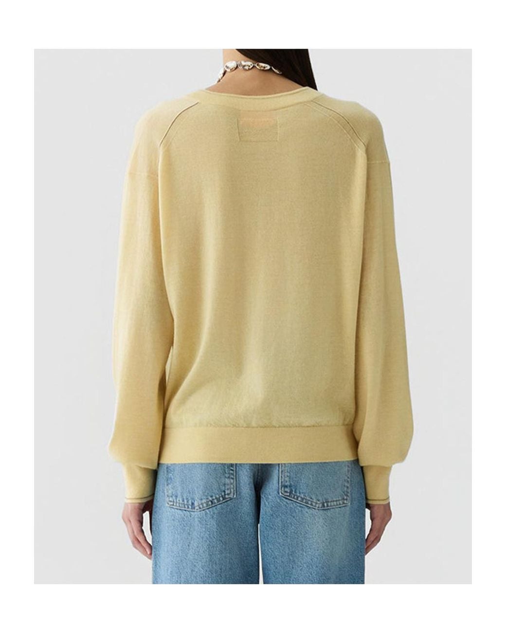 Guest In Residence Natural The Airy V Cashmere Sweater