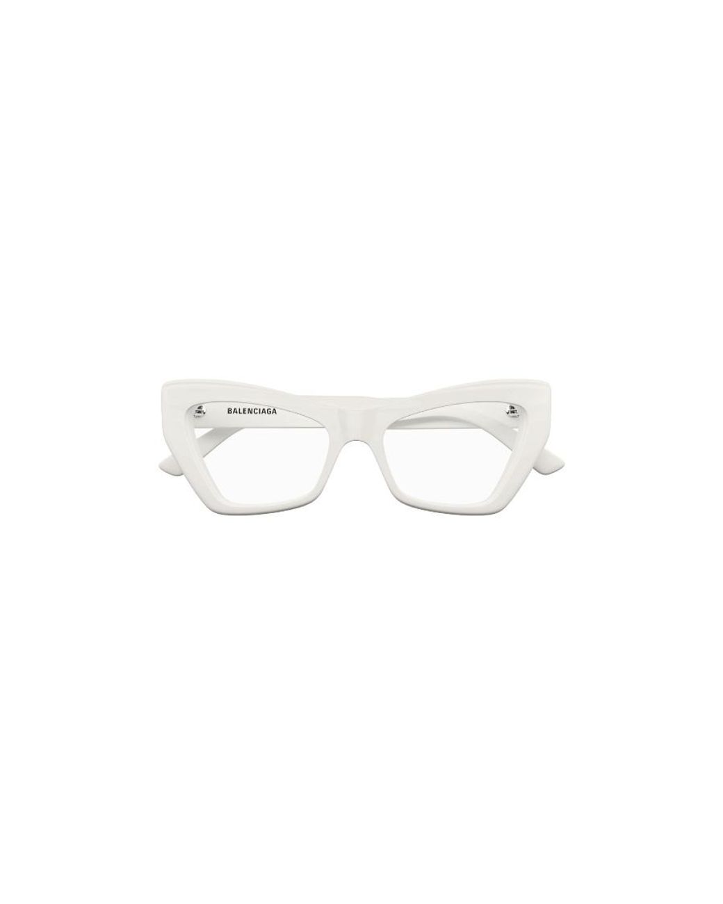 Balenciaga White Eyewear Cat-Eye Frame Glasses