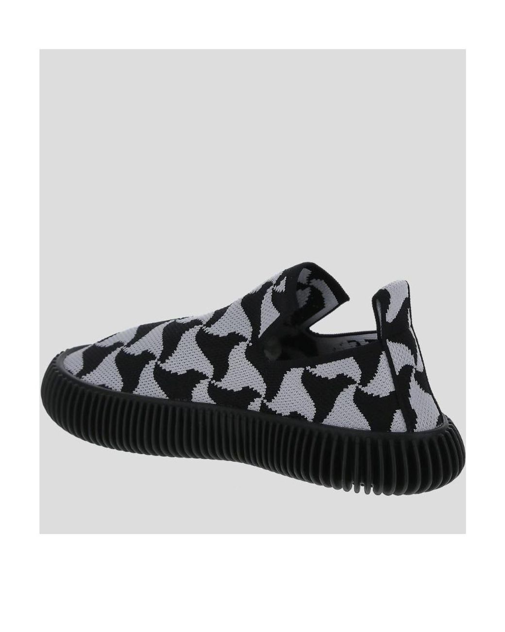 Bottega Veneta Black Slip-On Ripple Sneakers for men