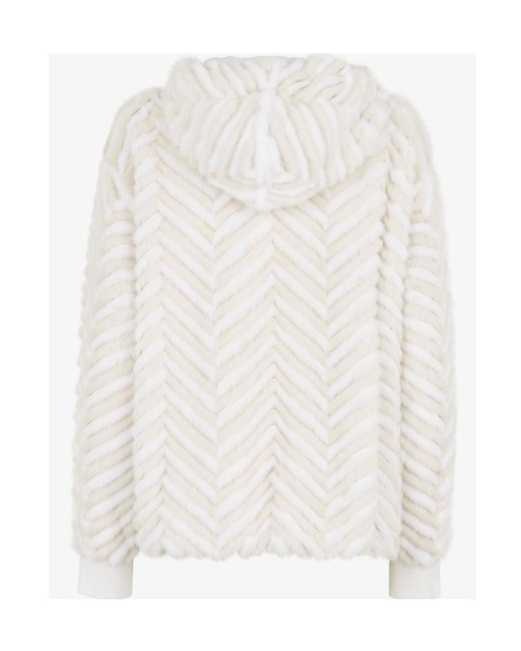 Fendi White Mink Jacket