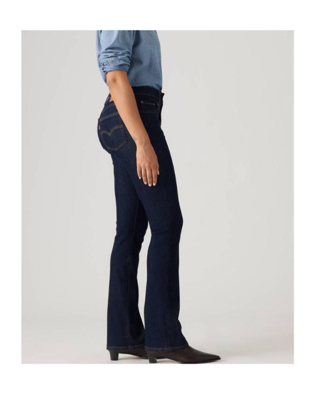 Levi's Blue 725 High Rise Bootcut Jeans