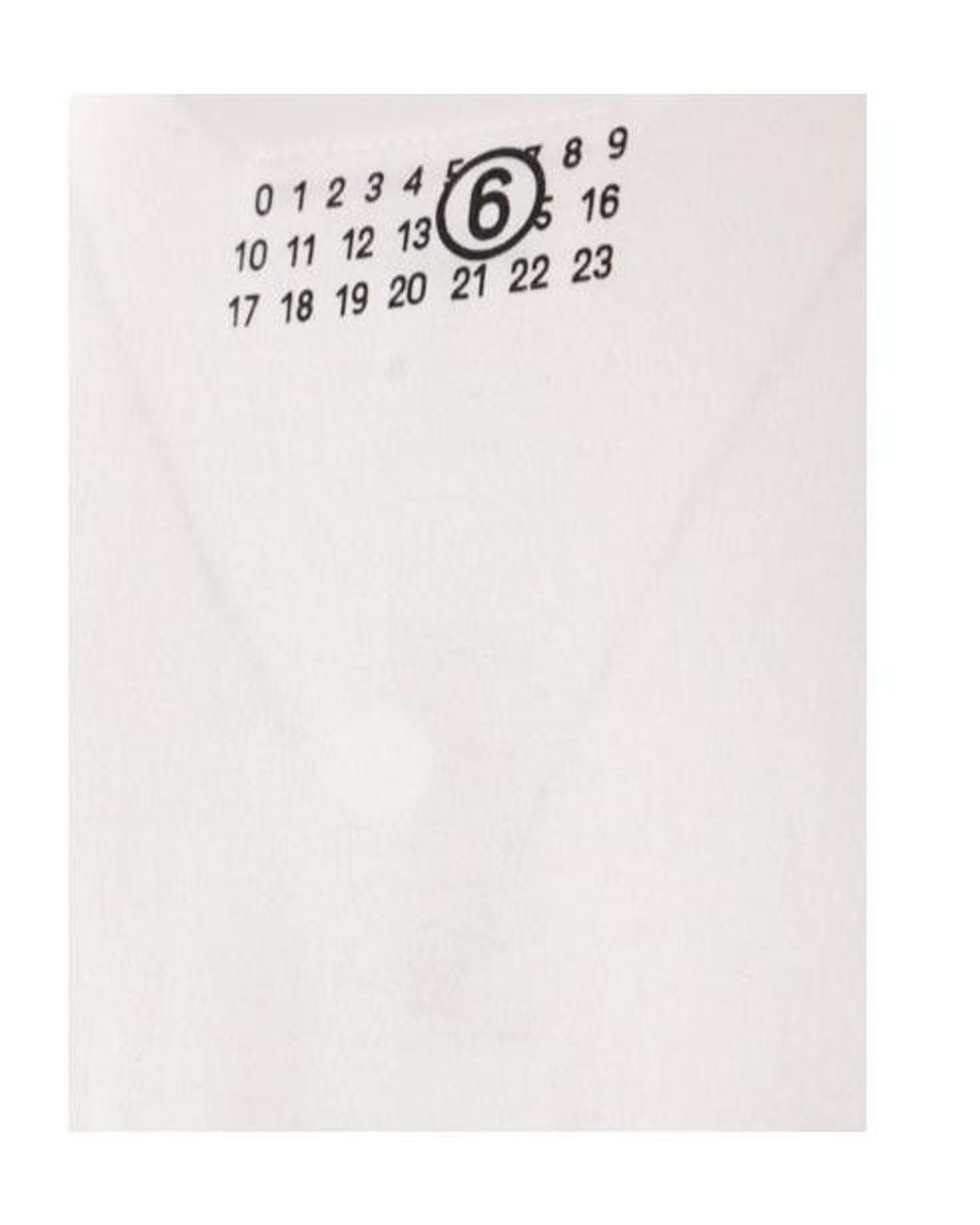 MM6 by Maison Margiela White Drop Shoulder Long T-Shirt