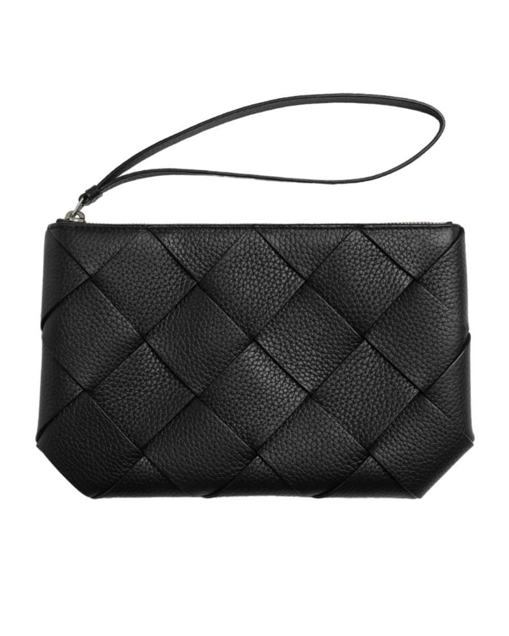 Bottega Veneta Black Diago Medium Pouch for men