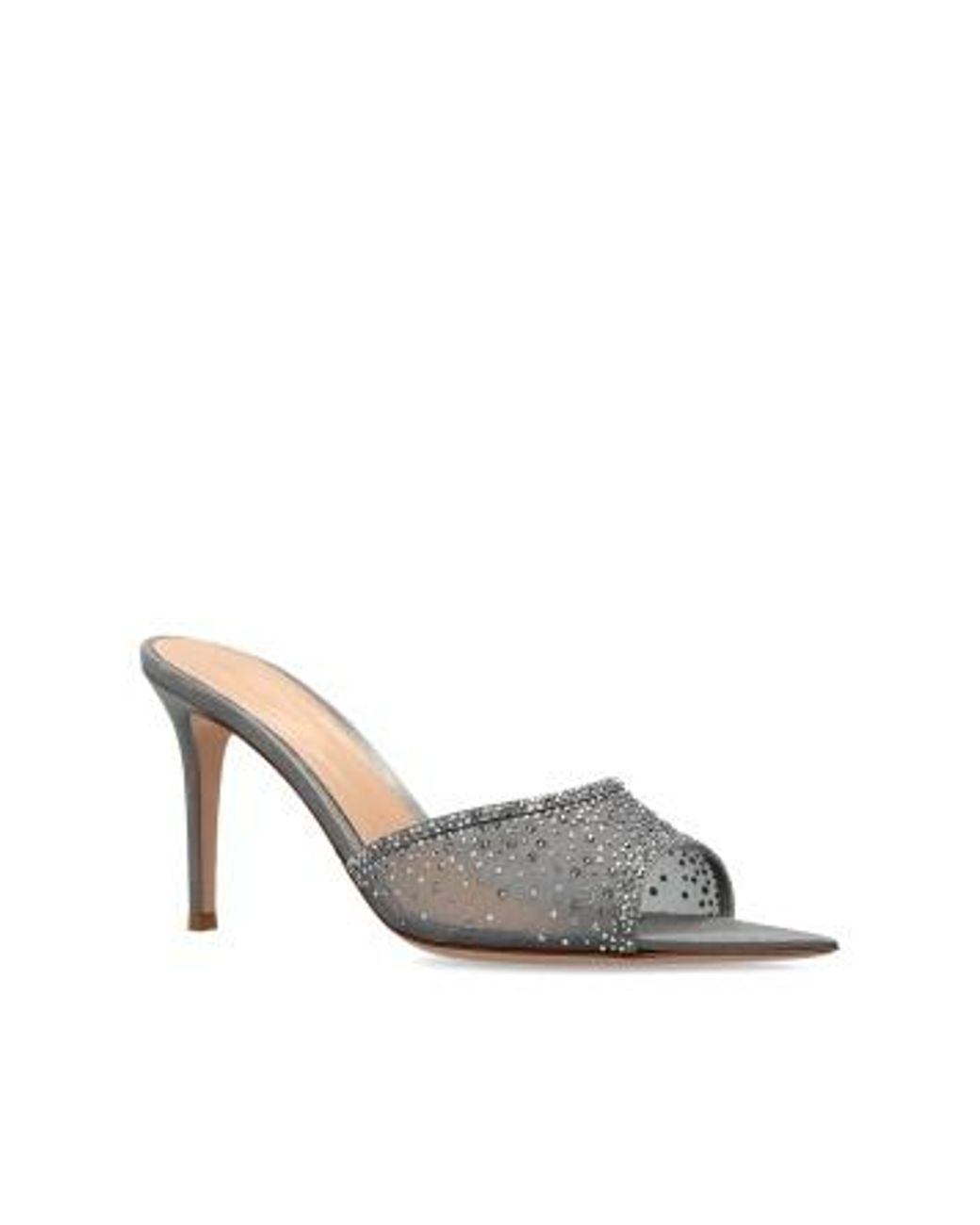 Gianvito Rossi White Rania Heeled Sandals