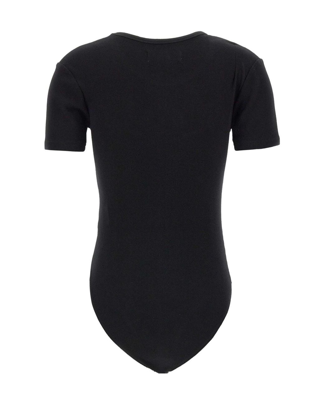 Vivienne Westwood Black Shoer-Sleeved Crewneck Ribbed Bodysuit