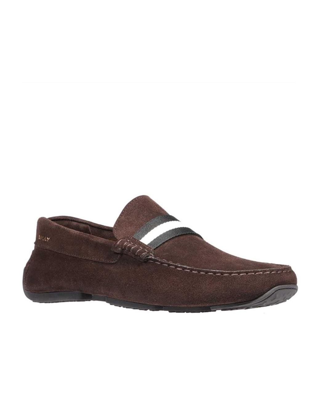 Bally Brown Logo Love Shoes for men