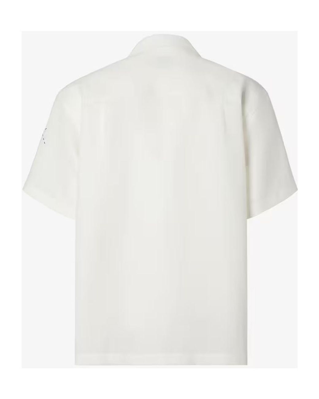Fendi White Embroidered Linen Shirt for men