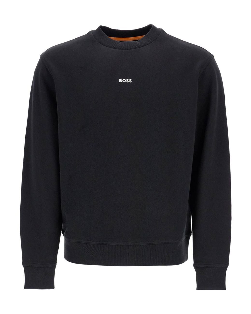 Boss Blue Boss Logo Detailed Regular-Fit Sweatshirt for men
