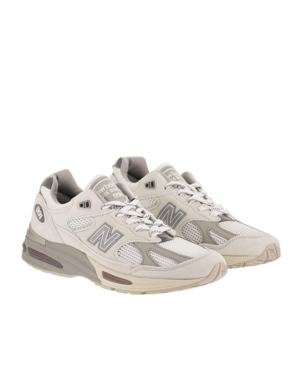 New Balance White 991V2 for men