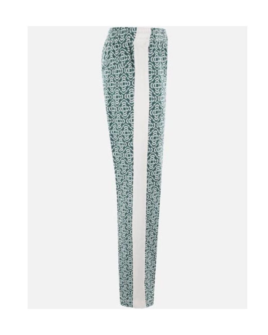 Casablanca Blue Monogram-Jacquard Track Pants for men