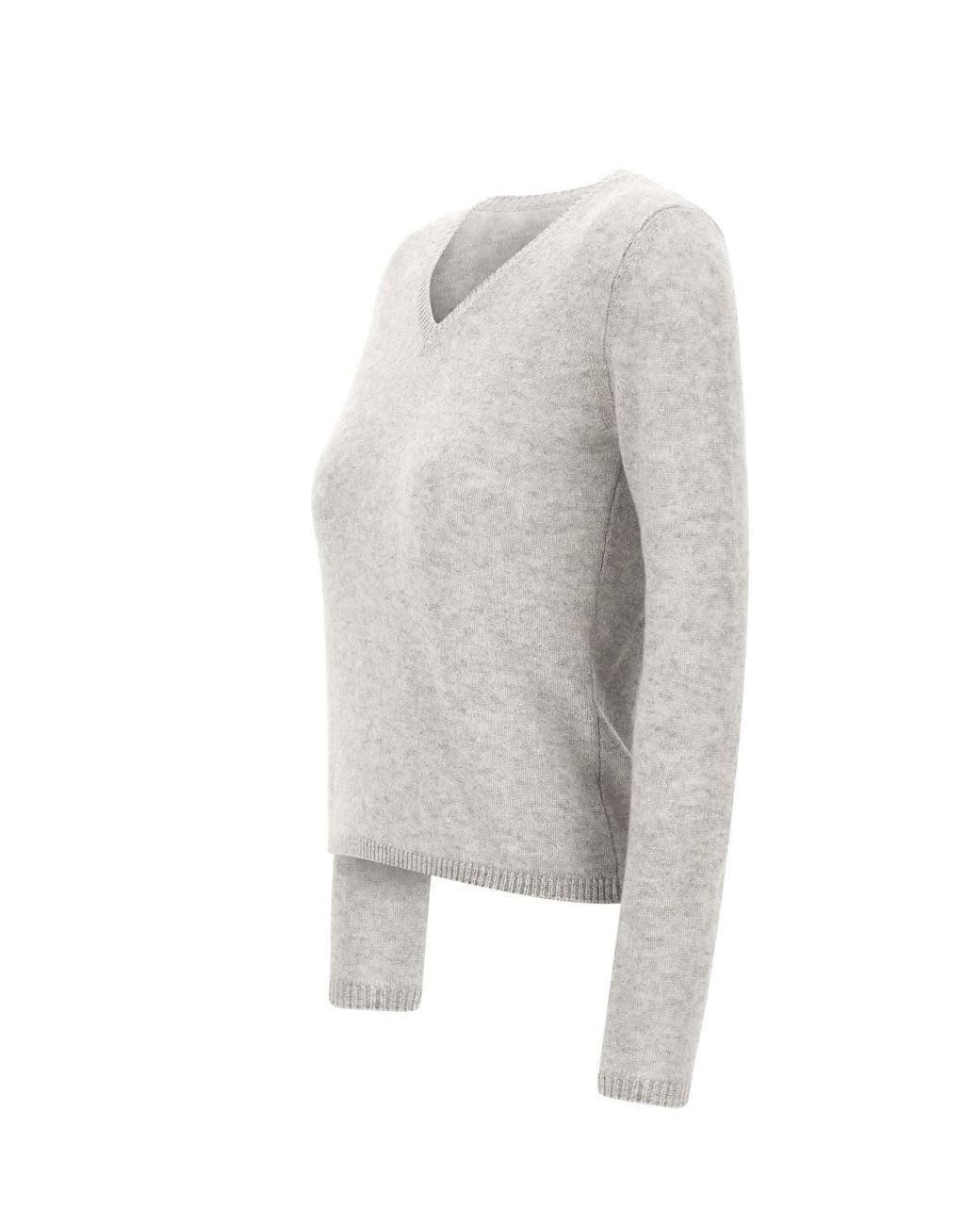Eleventy Gray V-Neck Sweater