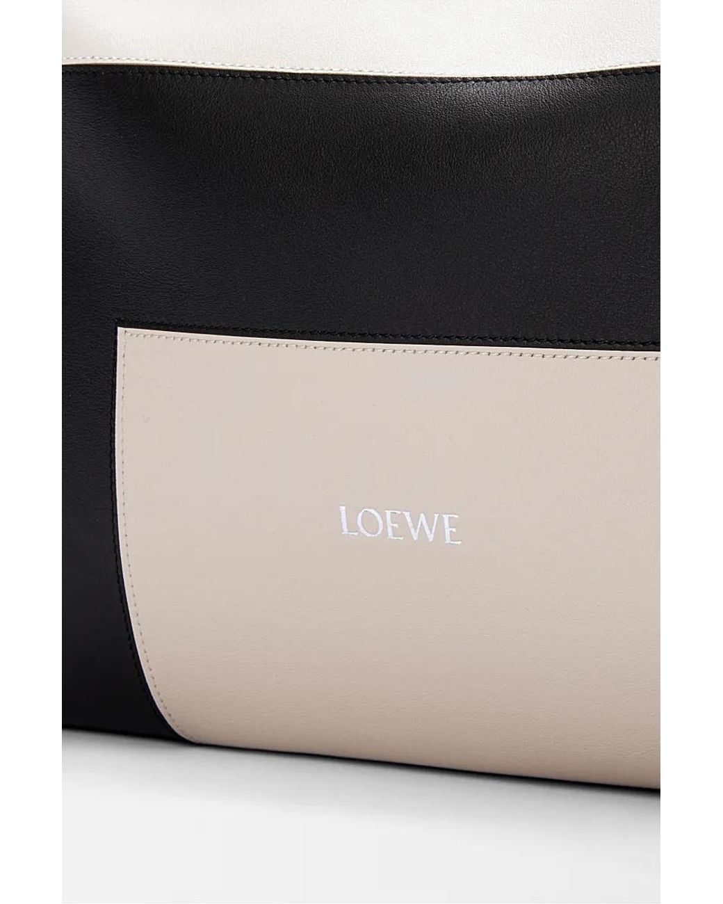 Loewe Gray Medium Flamenco Clutch Bag/Light Ghost