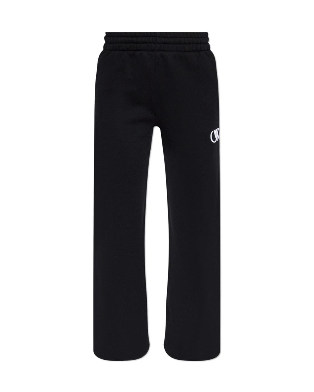 Off-White c/o Virgil Abloh Black Logo Embroidered Straight Leg Pants