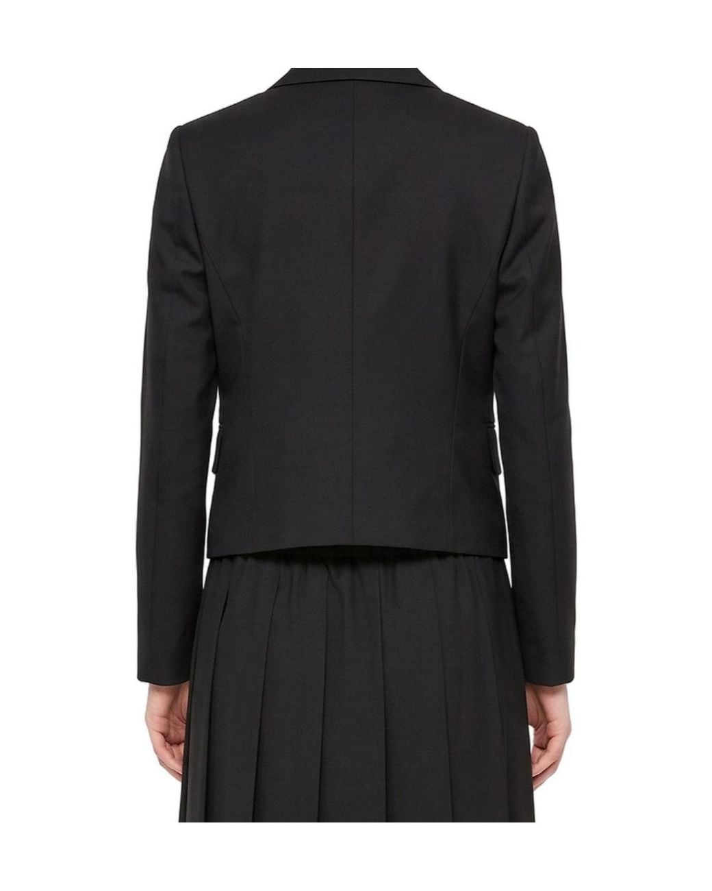Comme des Garçons Black Comme Des Garçons Single Breasted Bow-Detailed Jacket