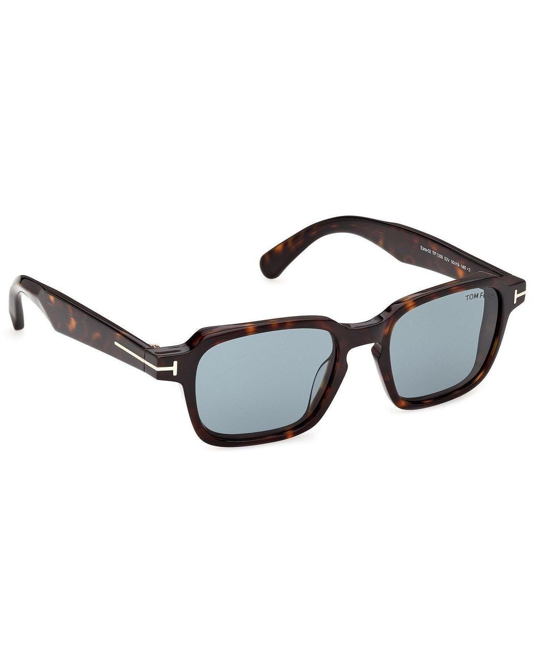 Tom Ford White Thick-Rimmed Square Sunglasses for men