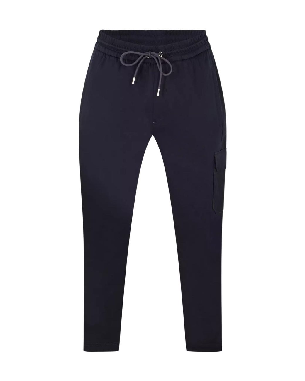 Boss Blue Lamont Cargo Pocket Open Hem Jersey Joggers for men
