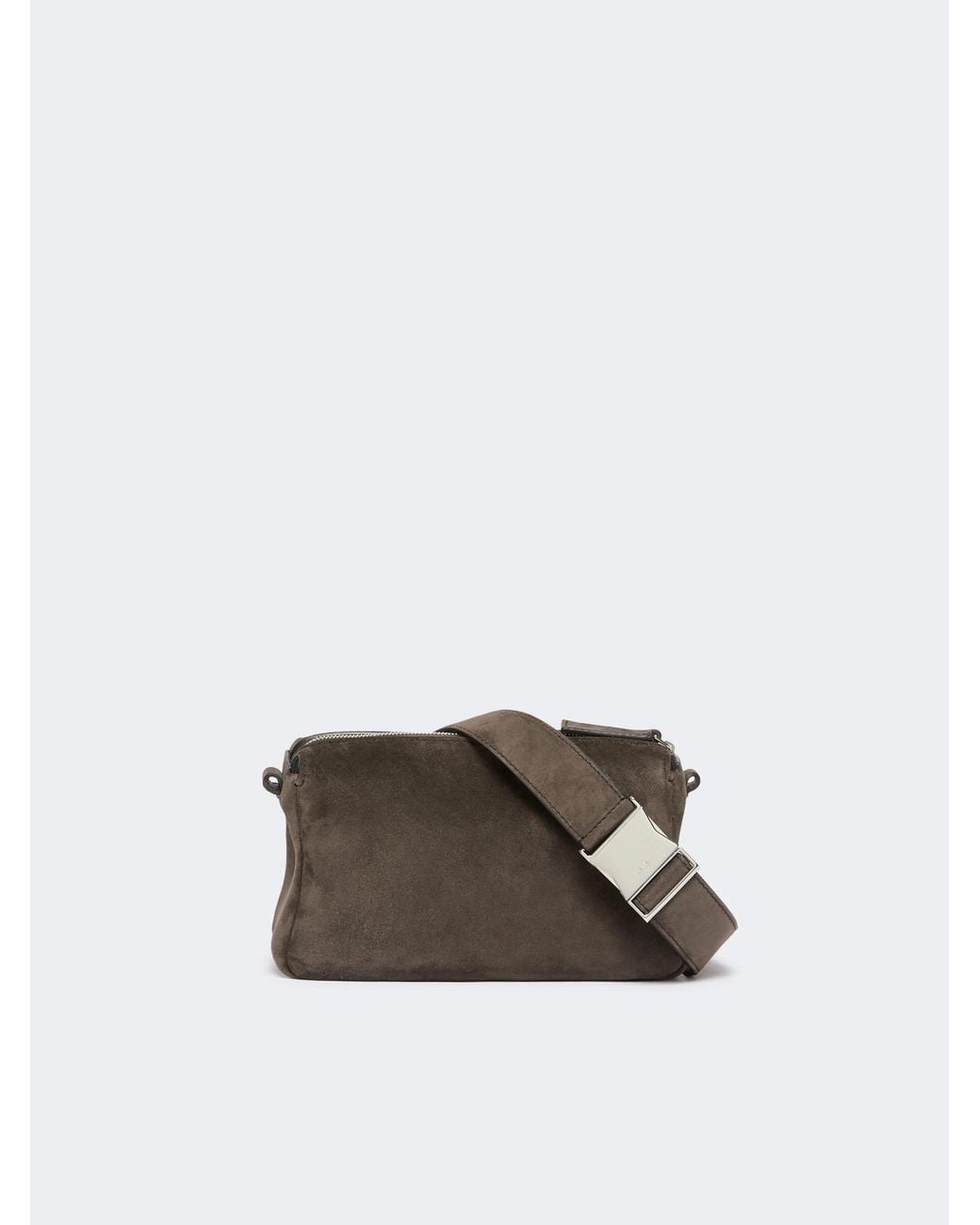 Max Mara Brown Split Leather Micro Handbag
