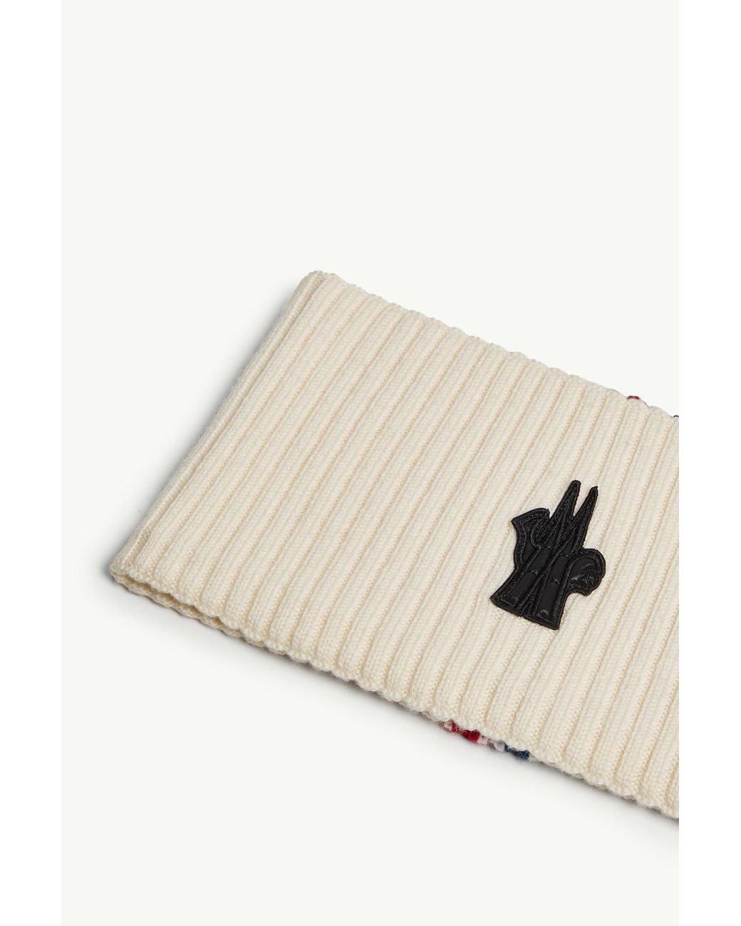 Moncler White Wool Headband