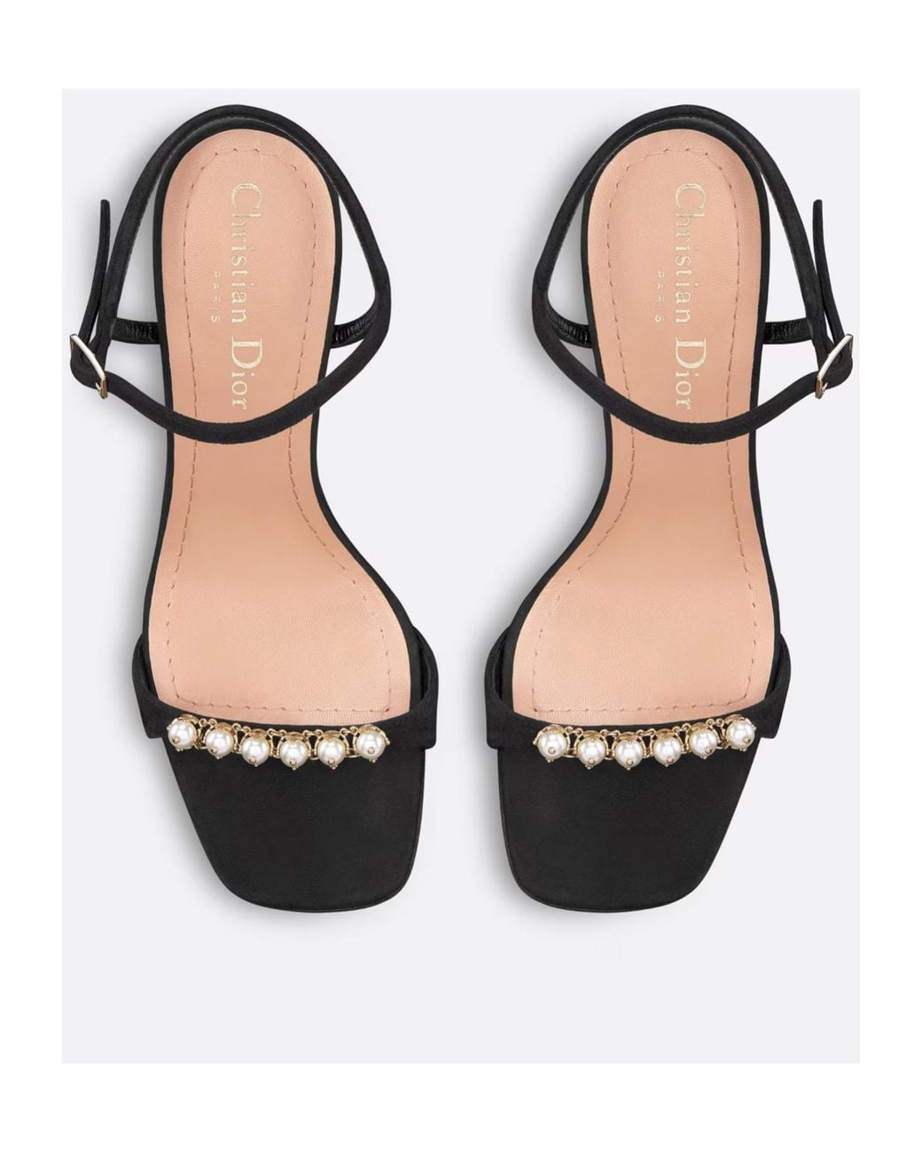 Dior Black Ly Heeled Sandal