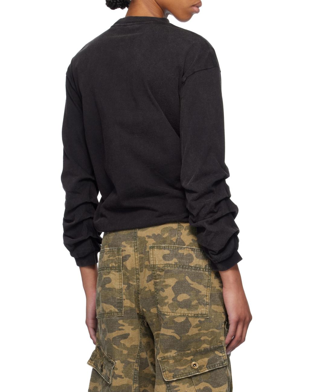 we11done Black Jersey Sweatshirt