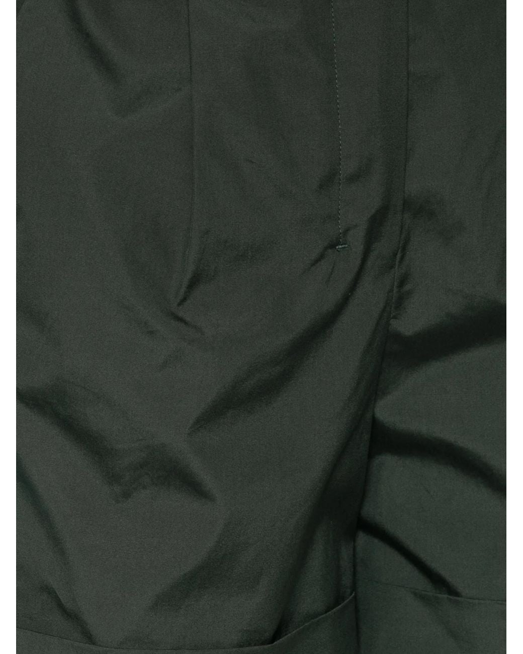 Max Mara Green Ubino Pleated-Front Cuffed-Hem Shorts