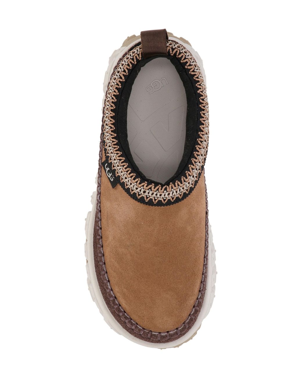 Ugg Brown Venture Daze Platform Contrast Stitched Slippers