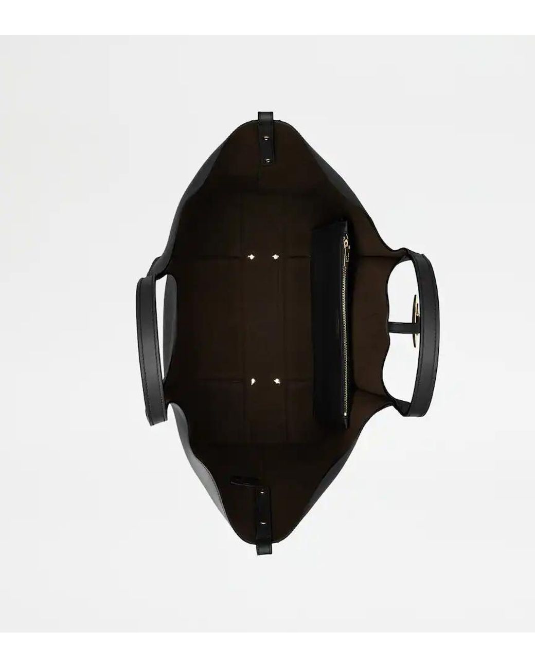 Tod's Black T Timeless Shopping Bag
