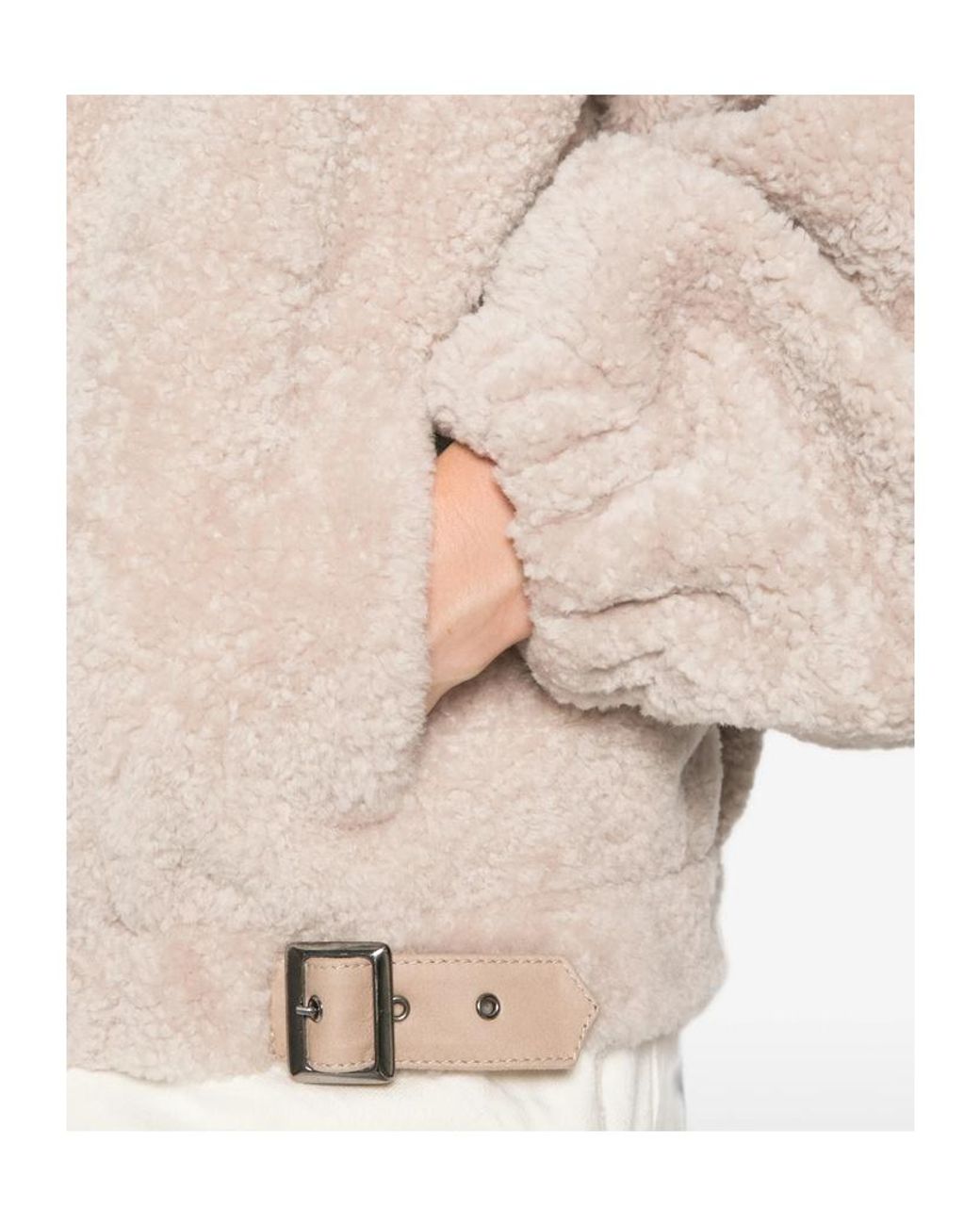 Simonetta Ravizza Natural Buckle-Detail Jacket