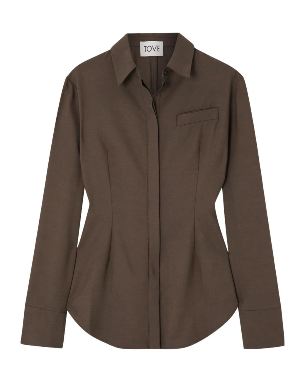 TOVE Brown Long Sleeve Shirt