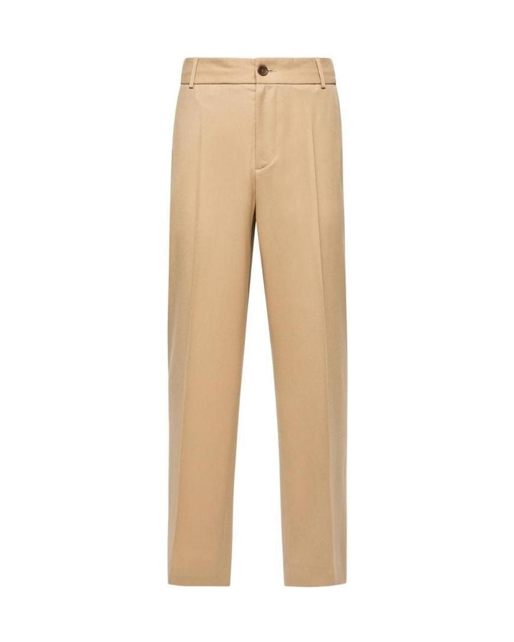 Moncler Natural Straight-Leg Trousers for men