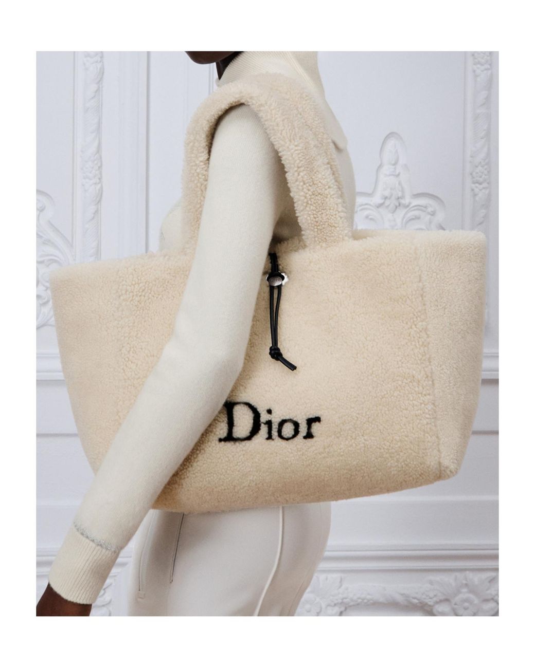Dior Natural Alps Medium Spongy Book Tote