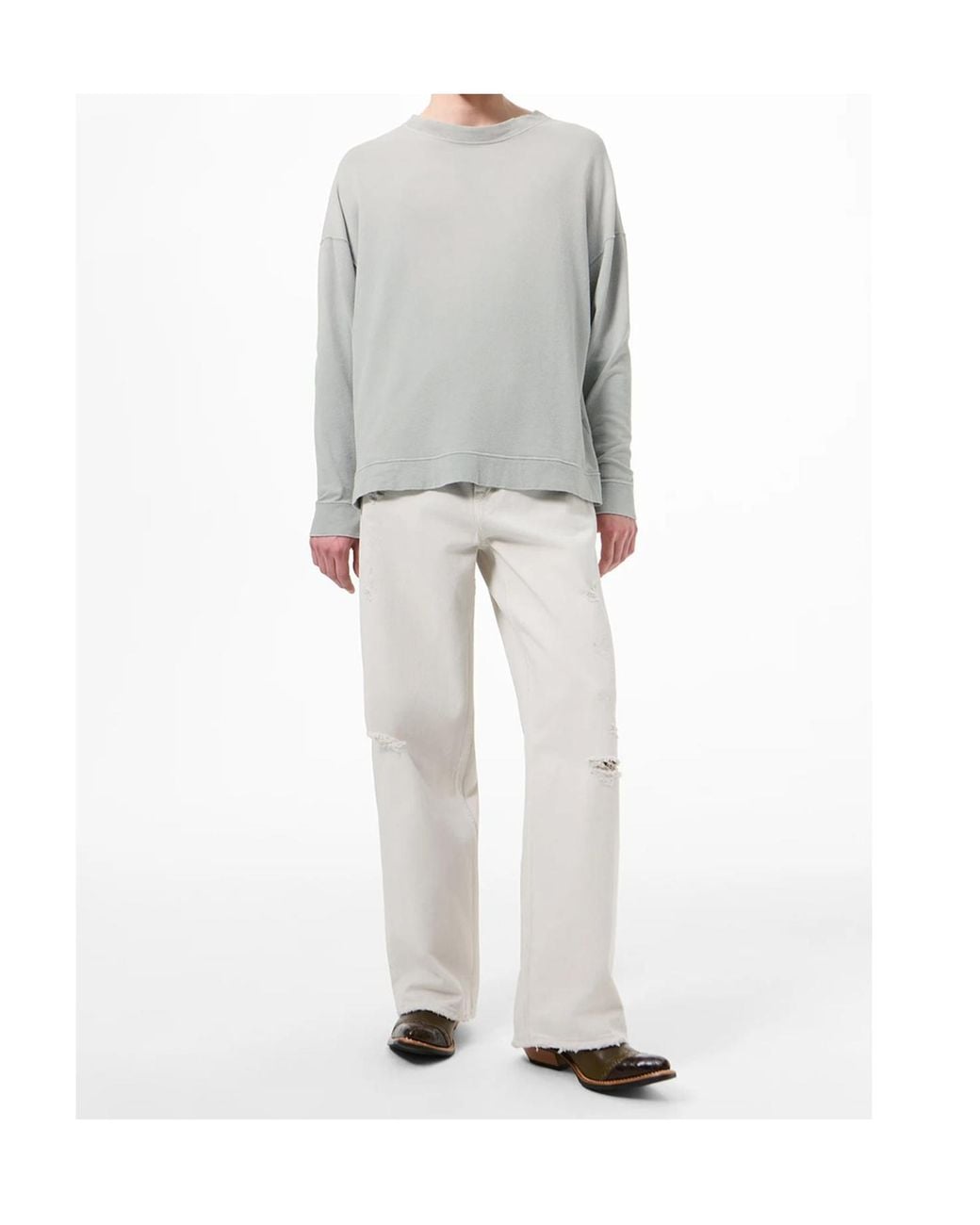 Our Legacy Gray Long-Sleeve Sweatshirt for men