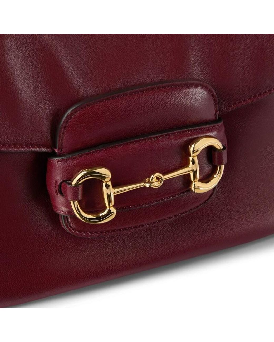 Gucci Red Horsebit 1955 Aura Small Shoulder Bag