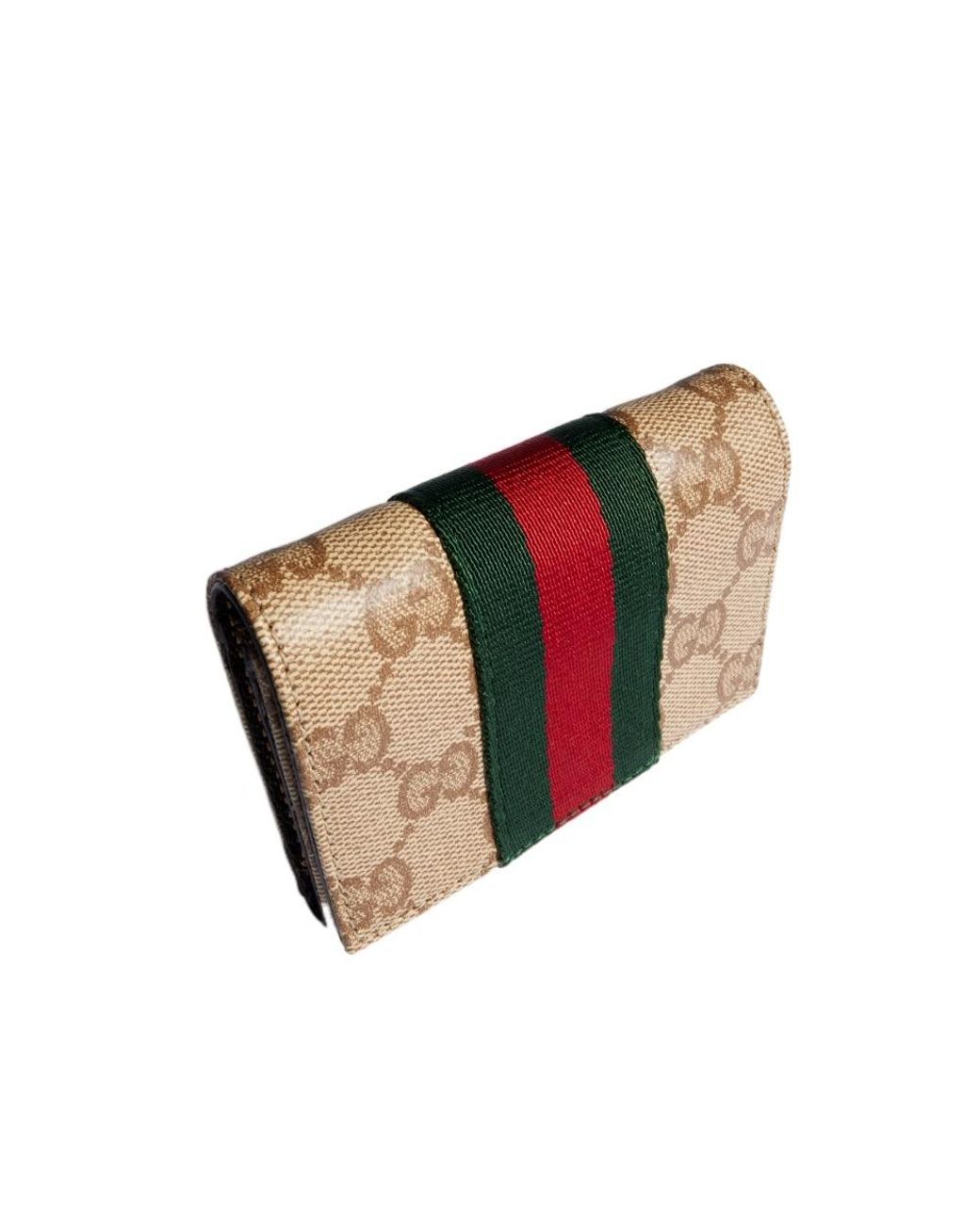 Gucci Multicolor Bi-Fold Card Case With Web