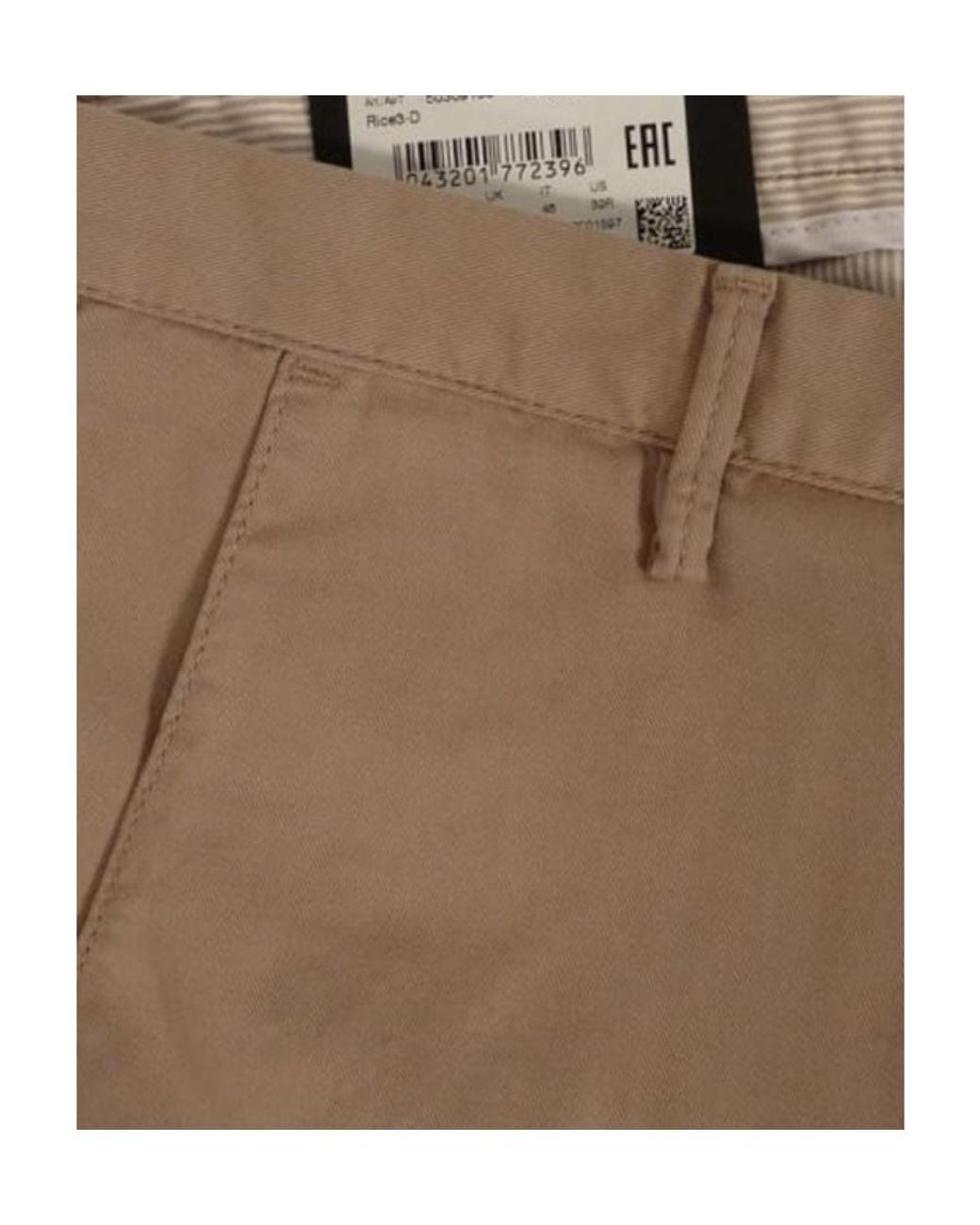 Boss Natural Logo Straight Casual Pants for men