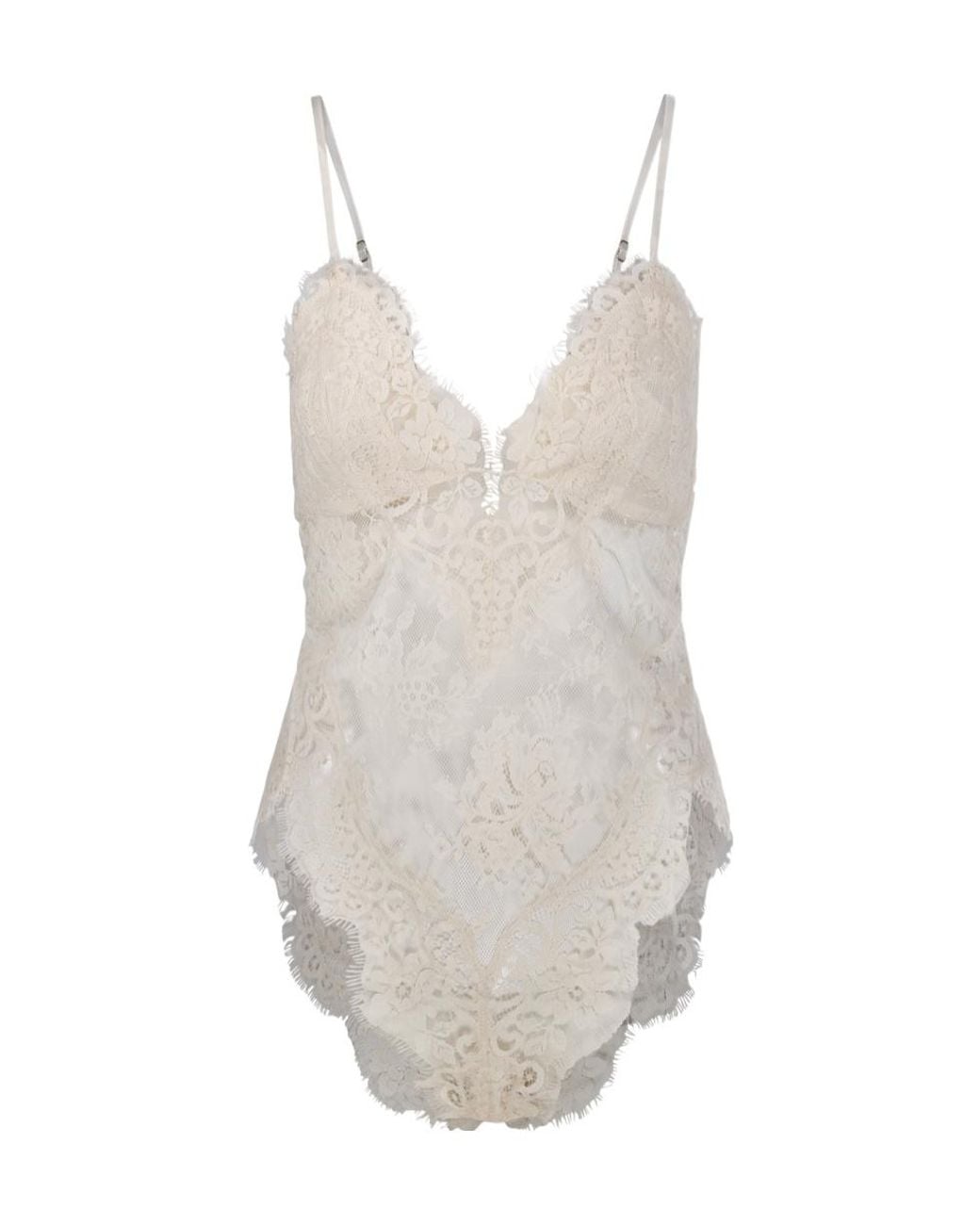 Zimmermann White Lace Teddy