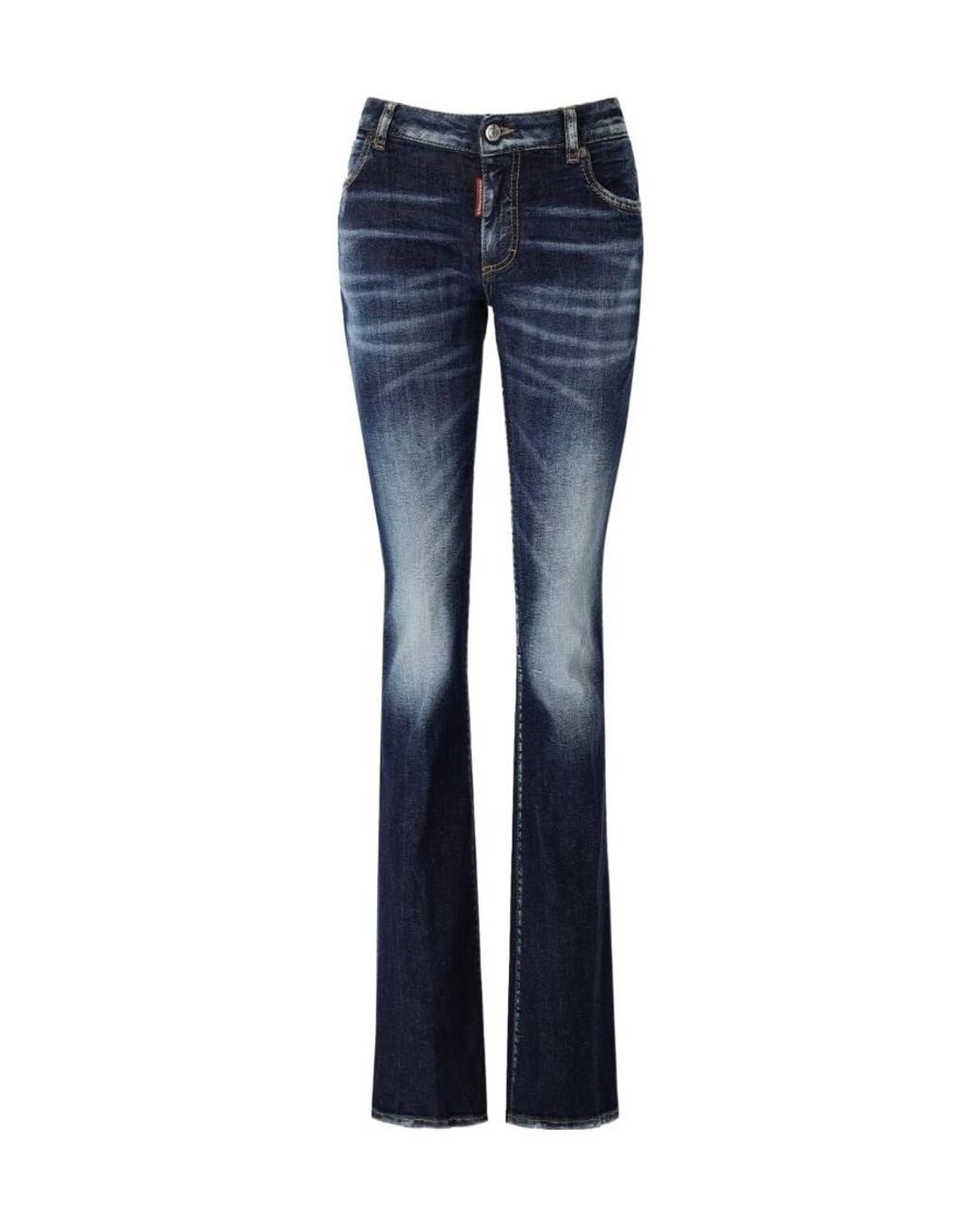 DSquared² Blue High-Waisted Flared Jeans