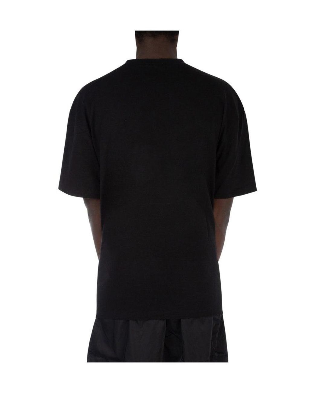 Ih Nom Uh Nit Black Portrait Printed Short-Sleeved T-Shirt for men