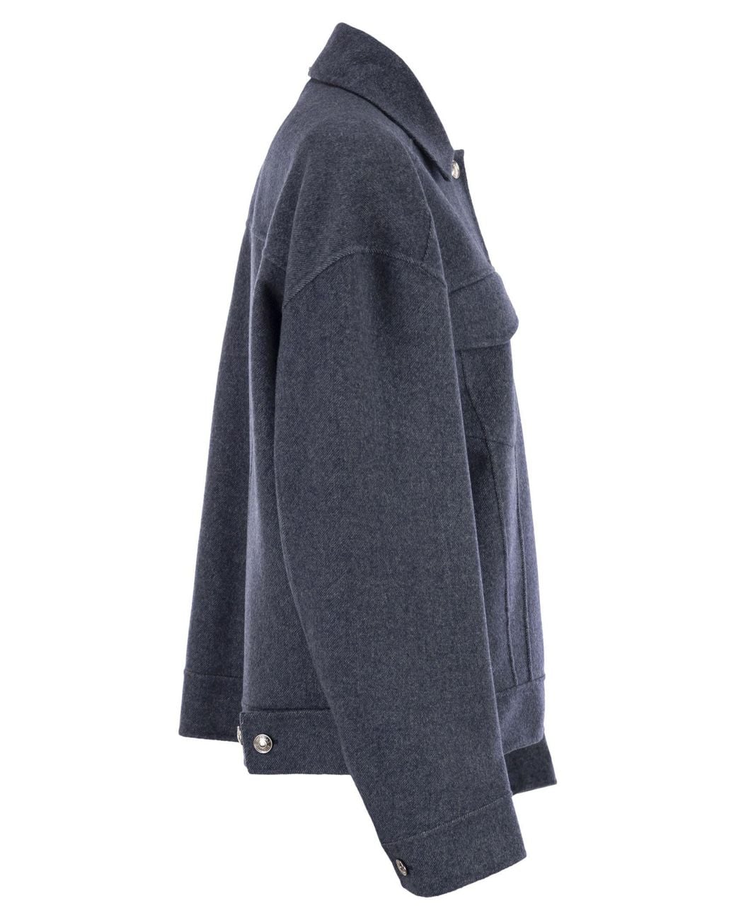 Sportmax Blue Celso Button-Up Jacket