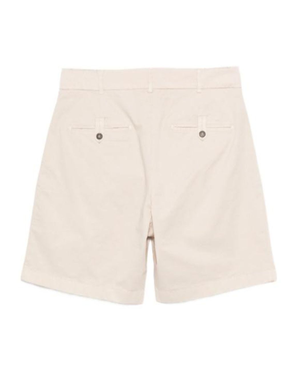 Eleventy Natural Buttoned Bermuda Shorts for men