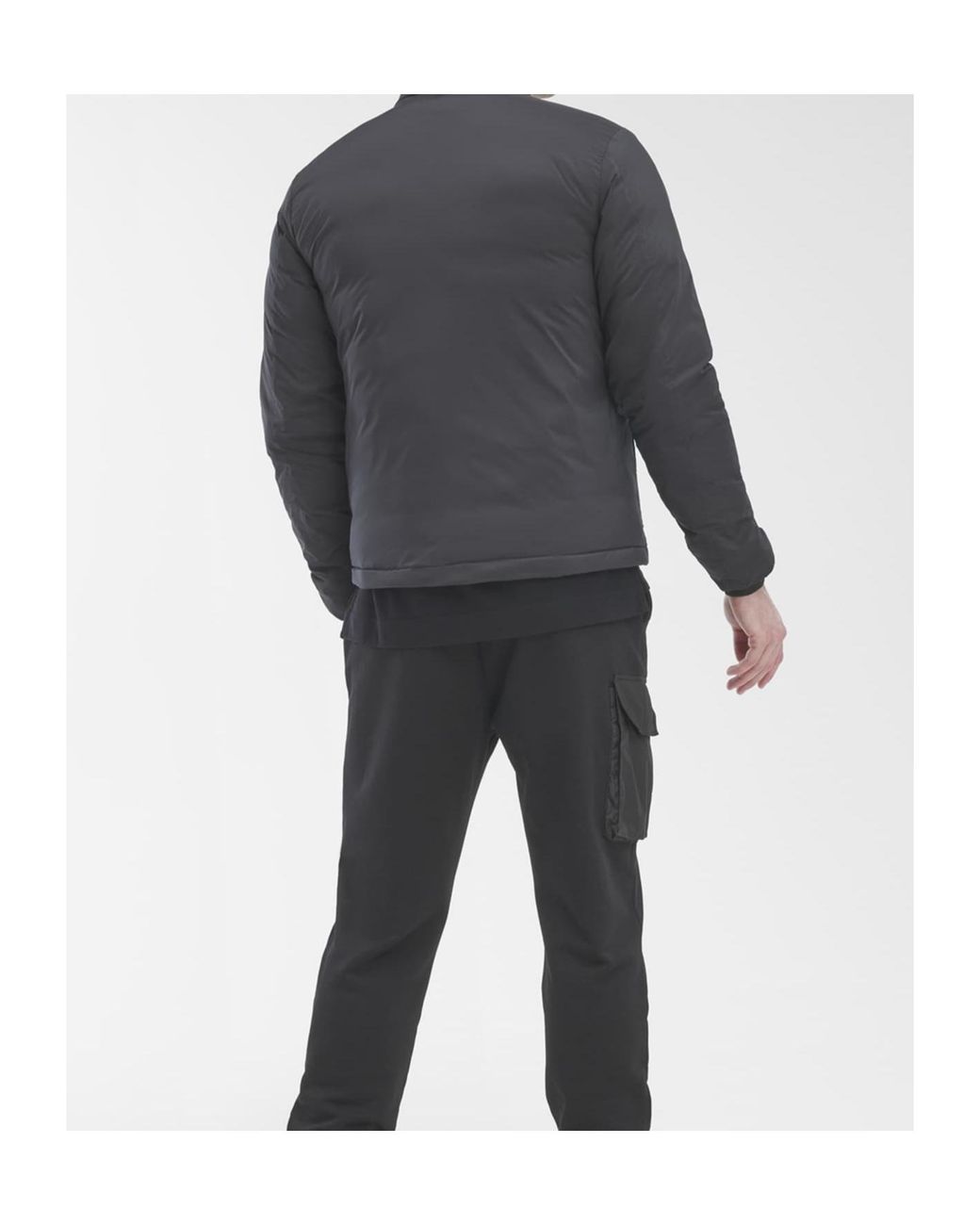Canada Goose Black Lodge Zip-Up Down Jacket for men