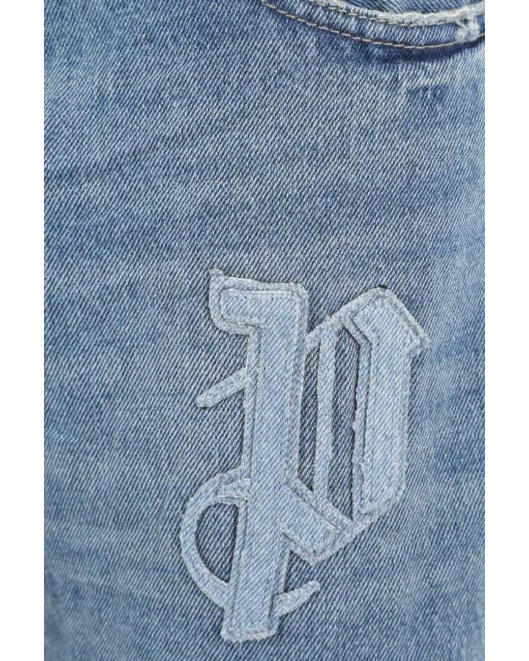 Palm Angels Blue Jeans for men