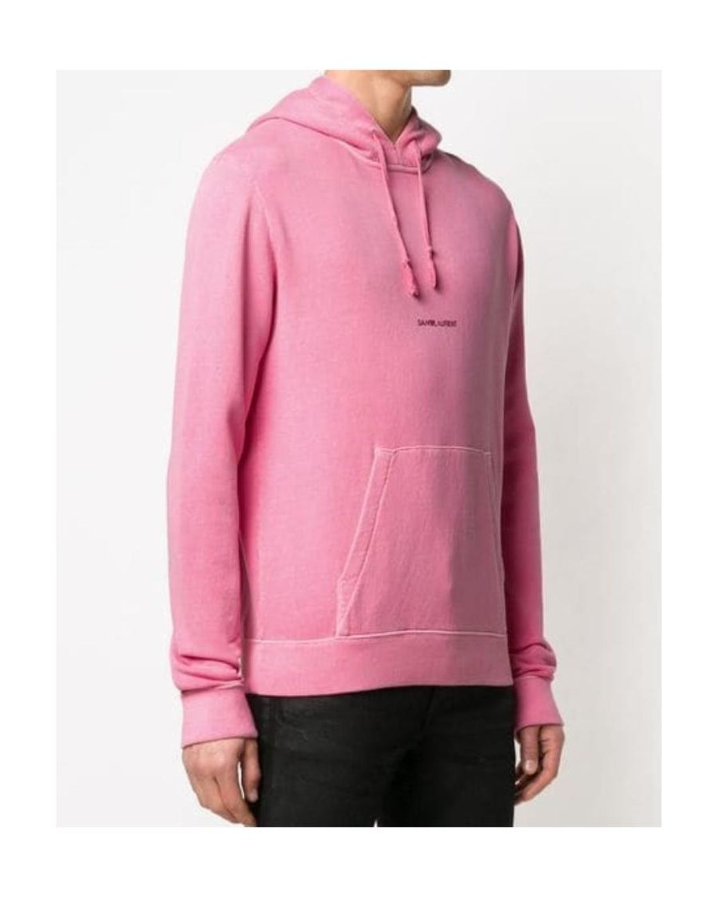 Saint Laurent Pink Rive Gauche' Hoodie for men
