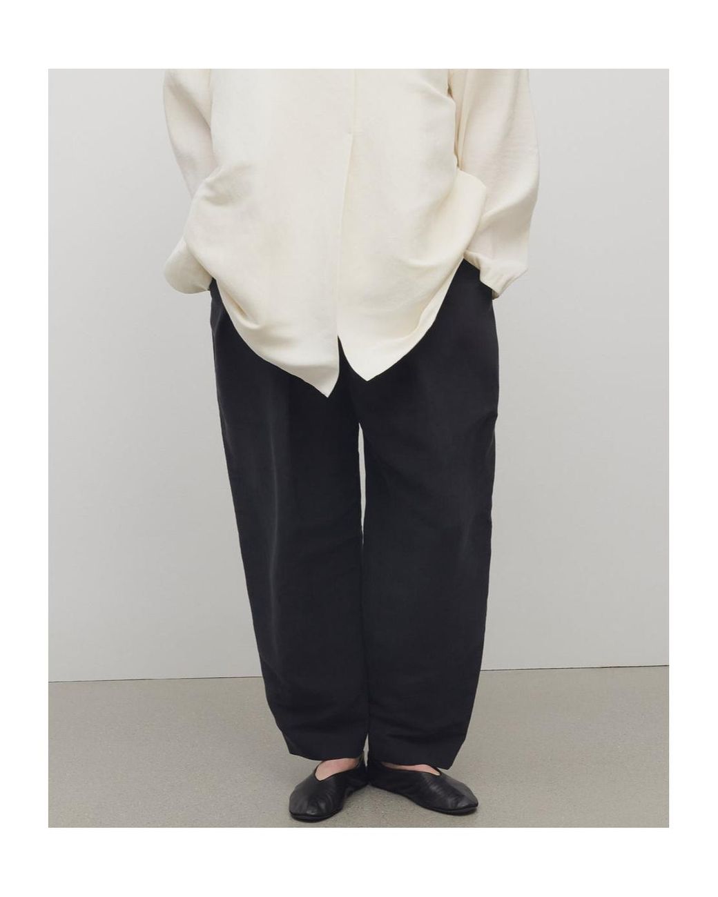 The Row Blue Pleated Trousers