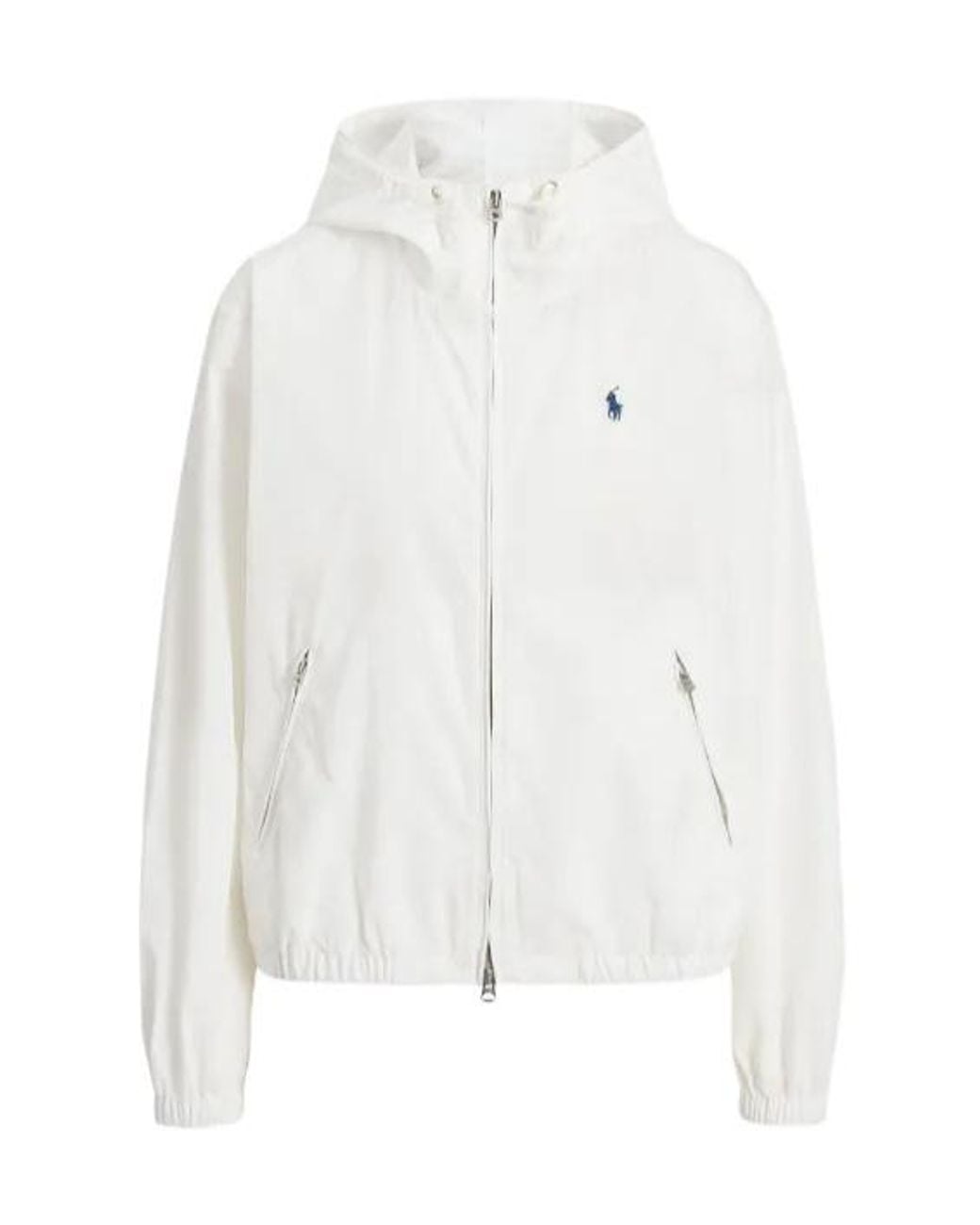 Polo Ralph Lauren White Hooded Zip Jacket