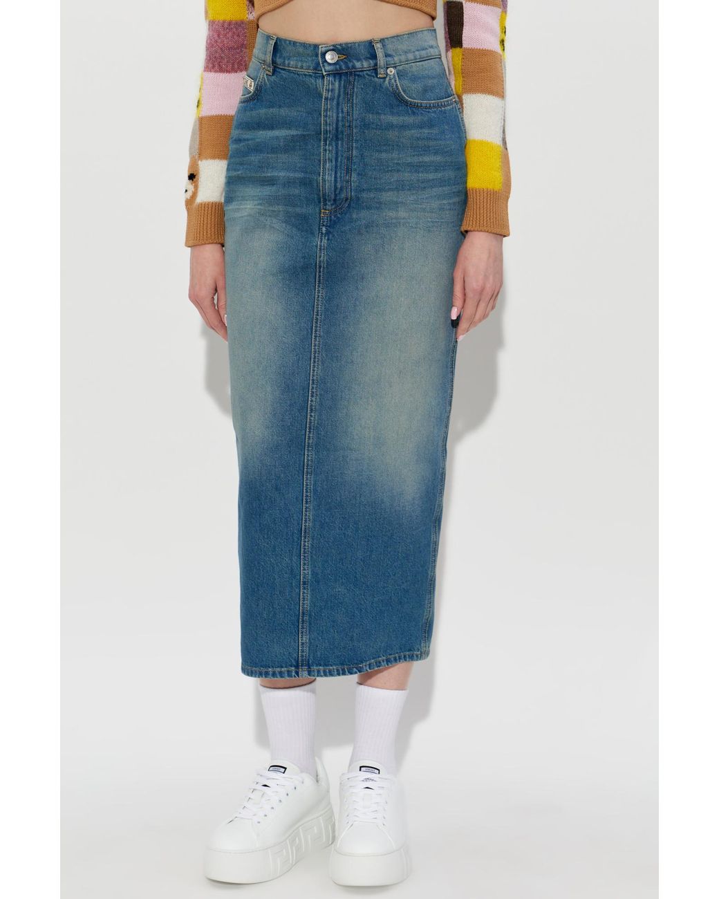 Moschino Blue Denim Skirt