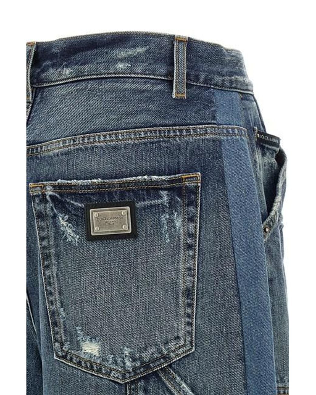 Dolce & Gabbana Blue Denim Bermuda Shorts