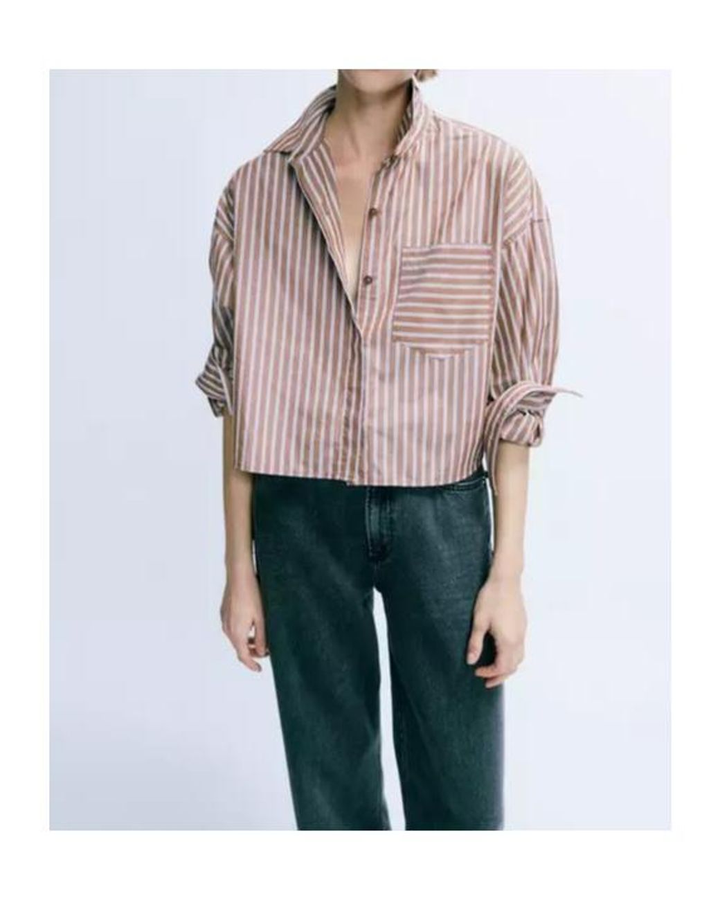 Rag & Bone Natural Long-Sleeved Striped Shirt