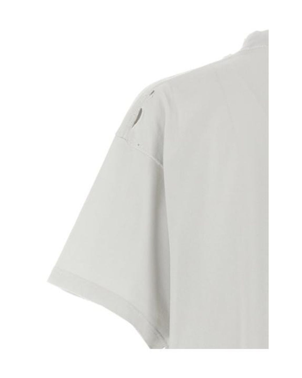 Balenciaga White 3B Liquefied Oversized T-Shirt for men