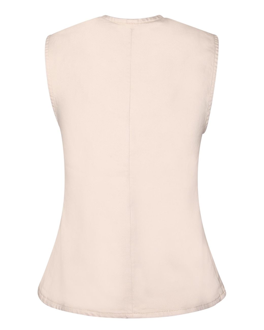 7 For All Mankind Natural Button-Front Western-Style Vest